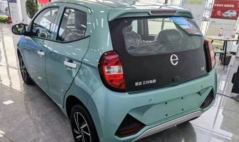 JMEV Xiaoqilin, known as EV2 in export markets; reference image of another version.